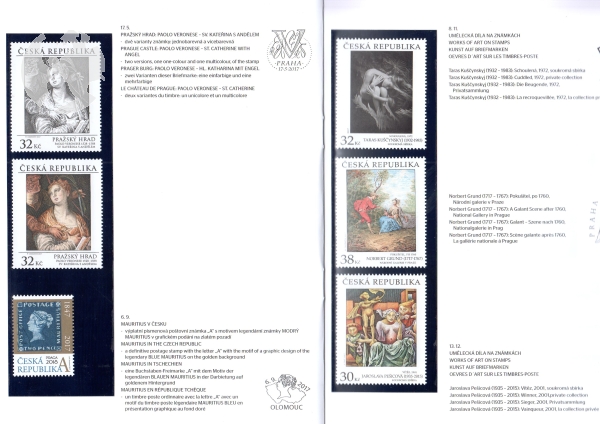 RA 2017 + PTR 025 ** - známkový ročník 2017